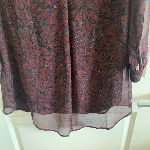 - Astr Floral Chiffon Back Cutout Shift Mini Dress Small - Picture 9 of 14